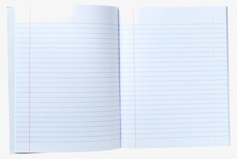 A5 Skrivbok Live Love Laugh från Rice med linjerade sidor