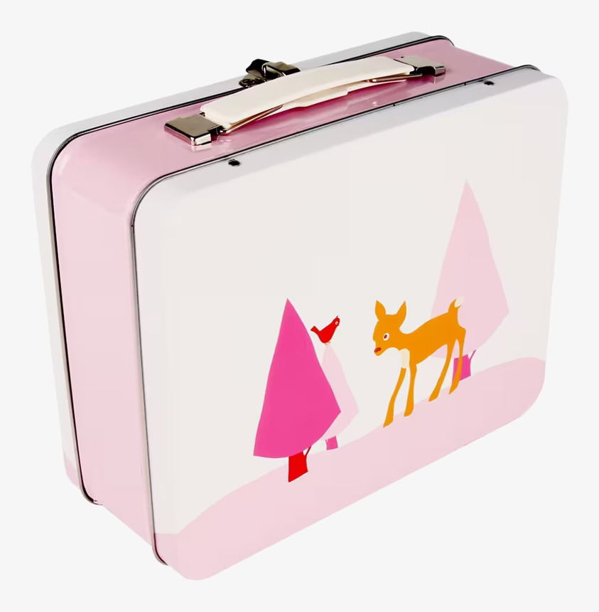 Lunchbox - Bambi från Blafre, fyrkantig metallisk design