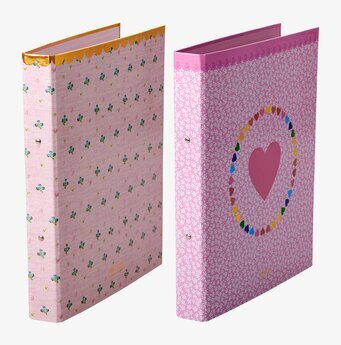 Pärm A4 Med 4 Ringar från Rice i två färgglada mönster