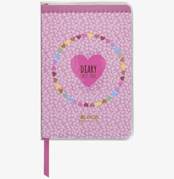 School Agenda 2017-2018 från Rice med blommigt lila omslag