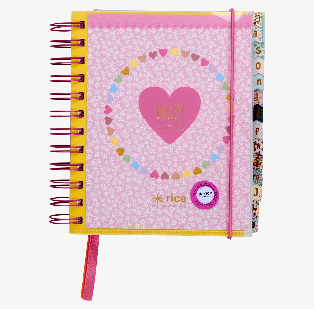 School Agenda 2017-2018 från Rice med färgglad design