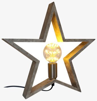 Trästjärna Natur från Havsö: dekorativ lampa i trä