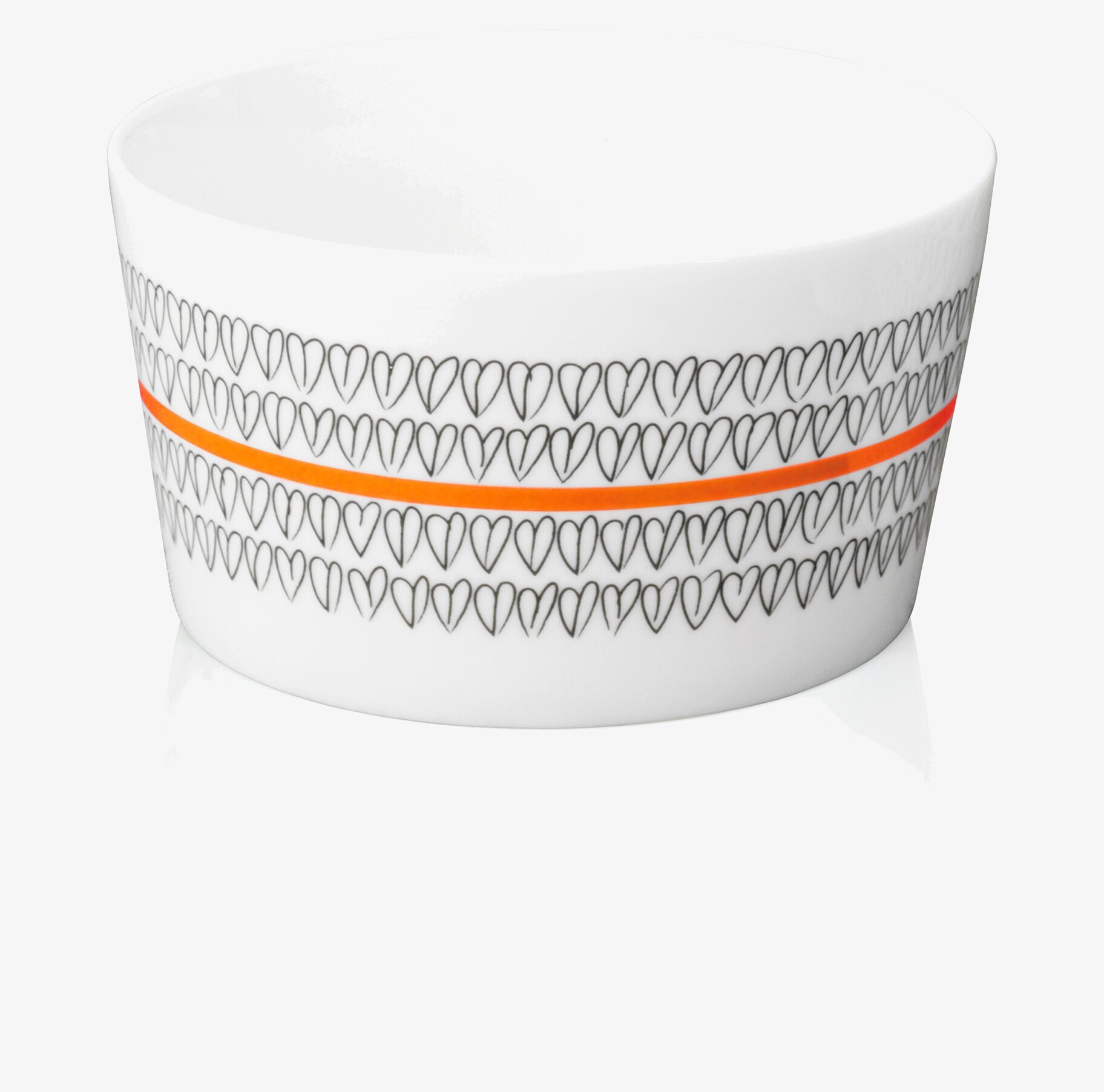 Liten Skål Orange Heart 2-Pack från Mette Ditmer, elegant design