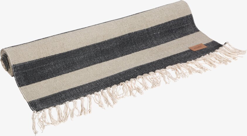 Matta Randig Grå 70x200 från Ernst med randigt mönster