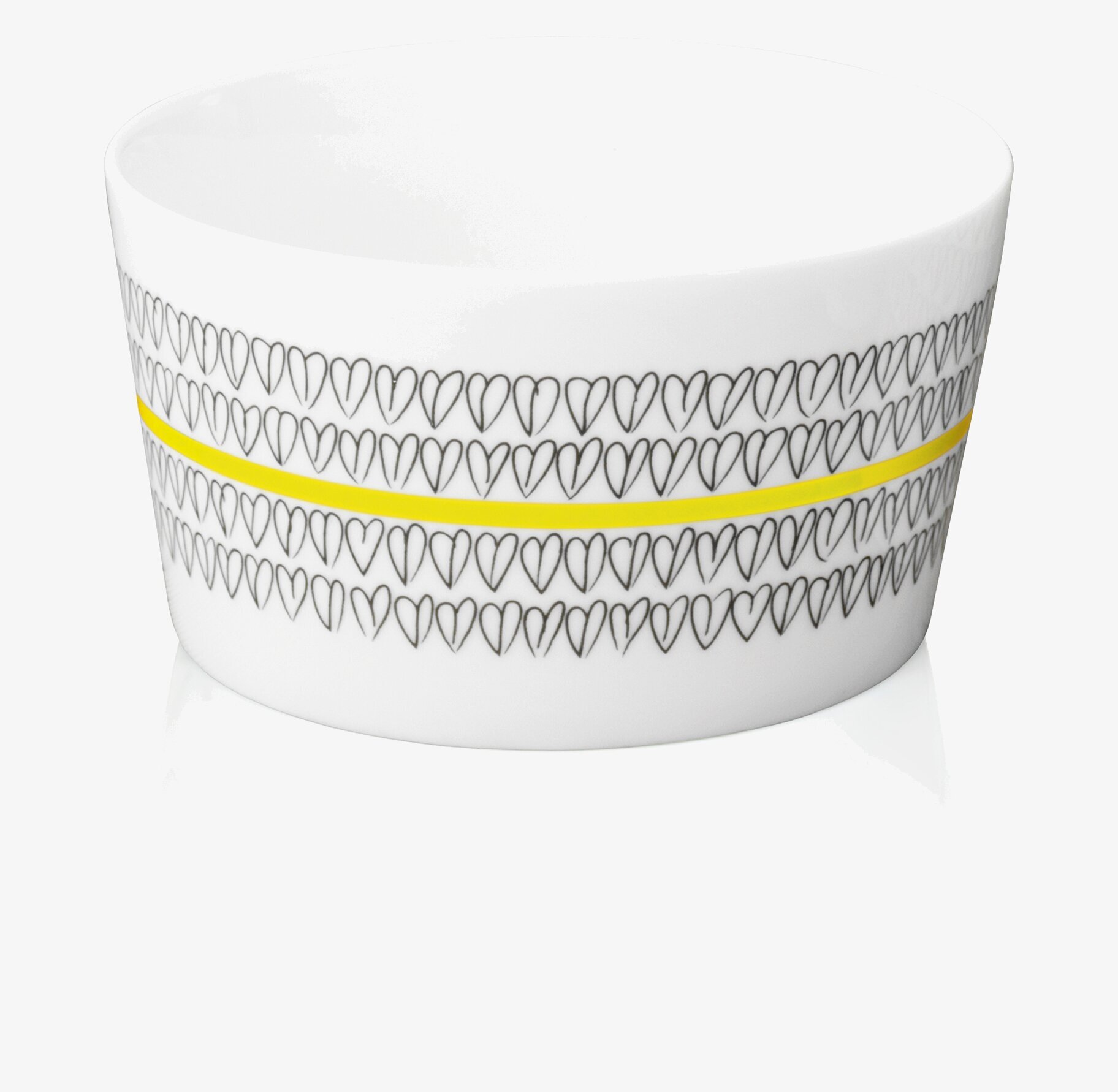 Liten Skål Yellow Heart 2-Pack från Mette Ditmer