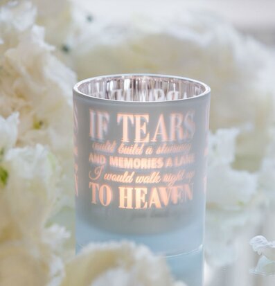 Tears - Majas Cottage ljuslykta med frostad glasdesign