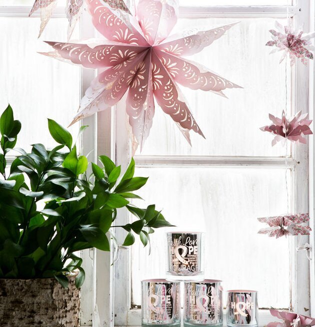 Hope - Rosa Bandet - Majas Cottage ljuslykta från Majas Cottage