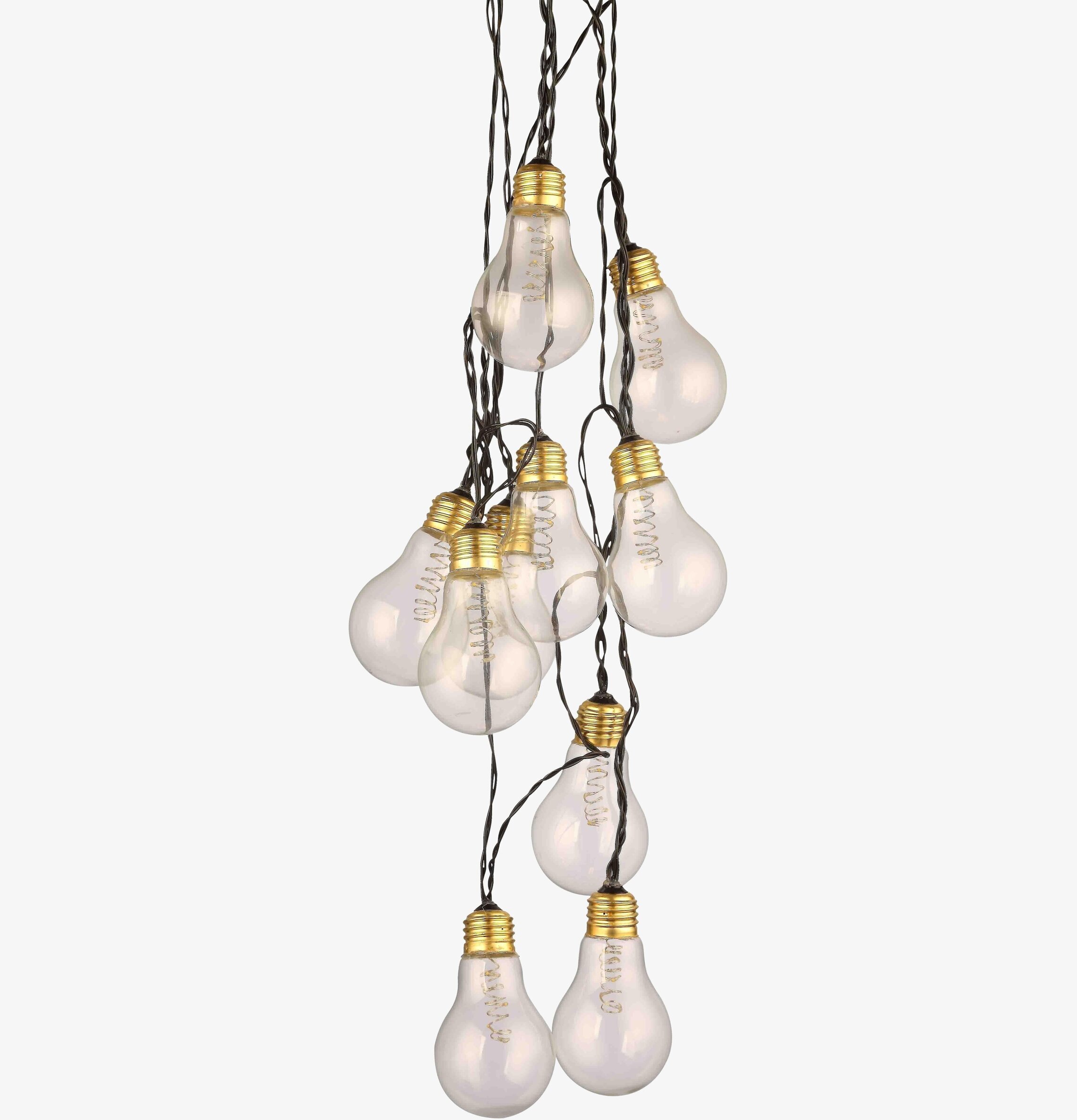 Ljusslinga LED Mässing från Havsö med retroinspirerad design