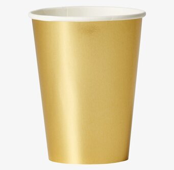 Pappersmuggar Guld från Rice i elegant och hållbar design