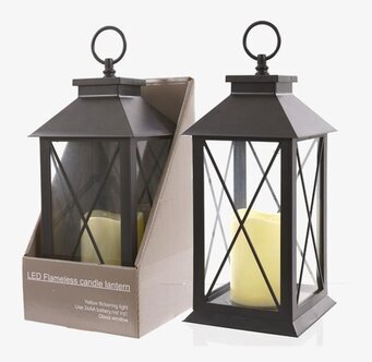 Lanterna Amazing Inkl LED-ljus från Interstil, svart metall