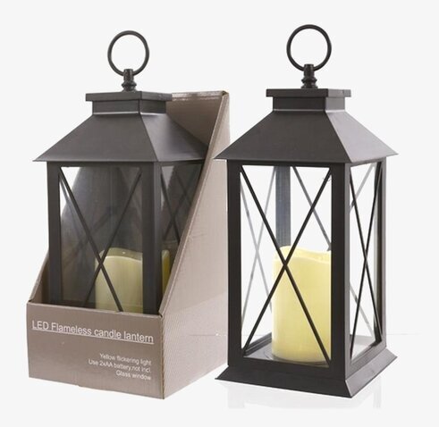 Lanterna Amazing Inkl LED-ljus från Interstil, svart metall