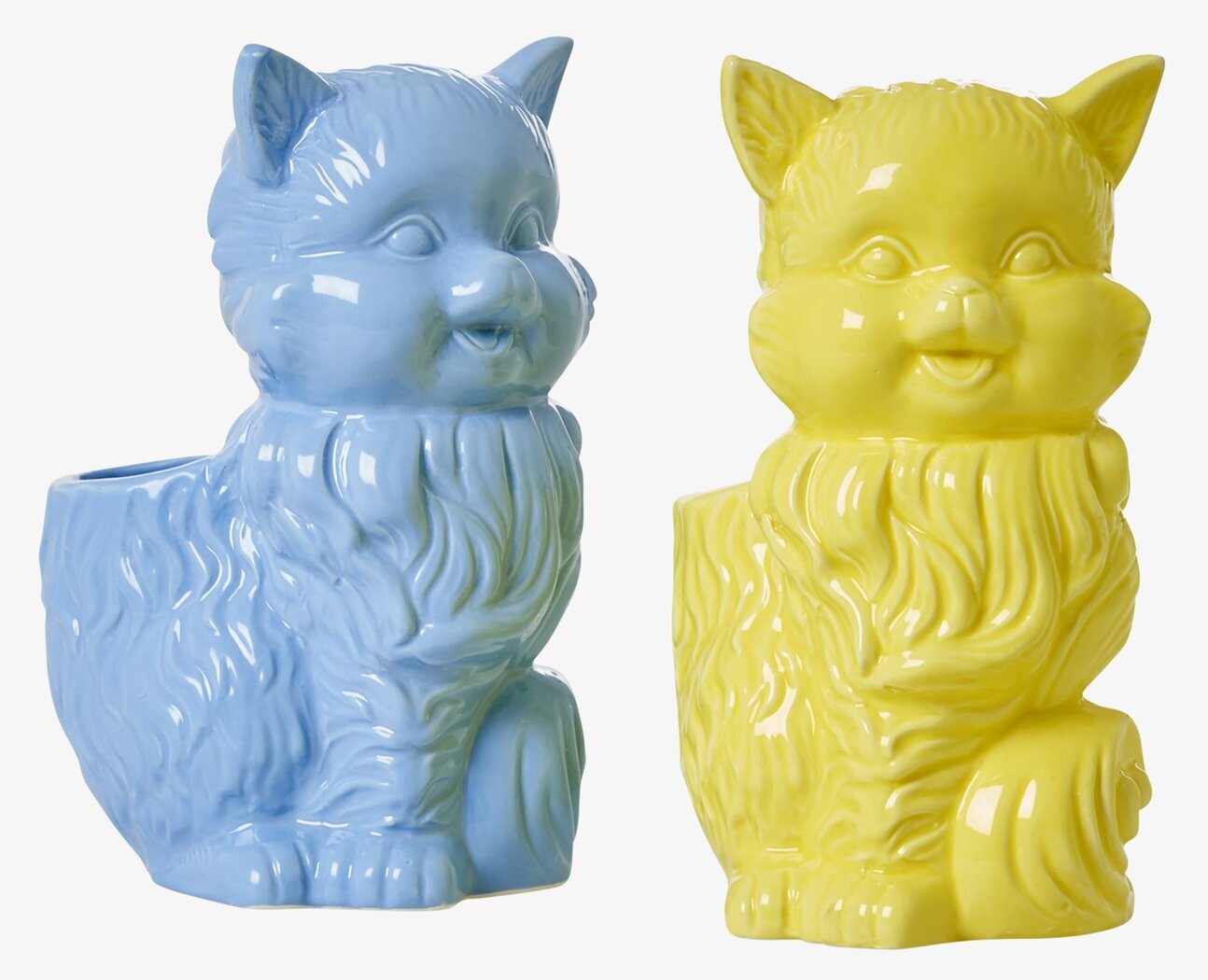 Tandborsthållare Katt Blå från Rice i badrumsmiljö