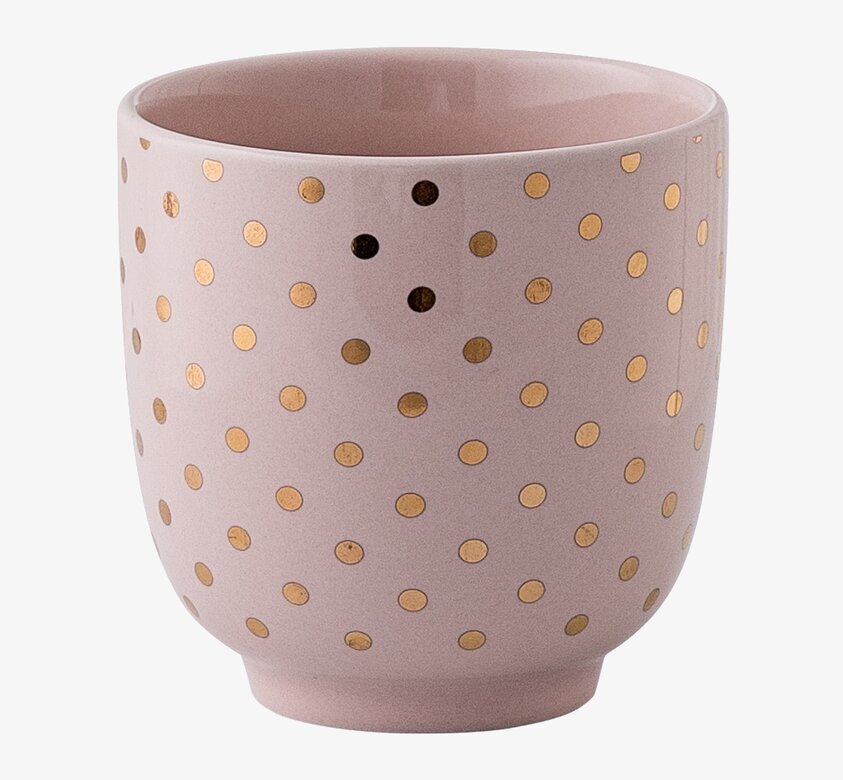 Kopp Henrietta Rosa/Guld från Bloomingville med guldprickar