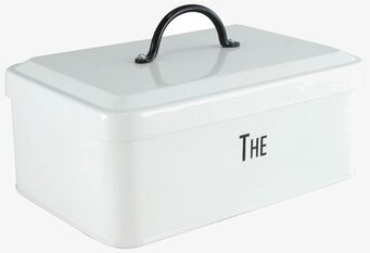 Bild av stilren och rymlig plåtburk för teförvaring