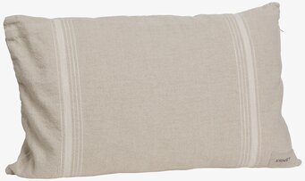 Kudde Beige Med Vit Rand från Ernst i neutral bakgrund
