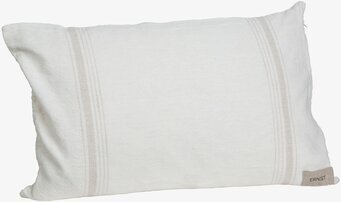 Kudde Vit Med Beige Rand från Ernst med stilren design