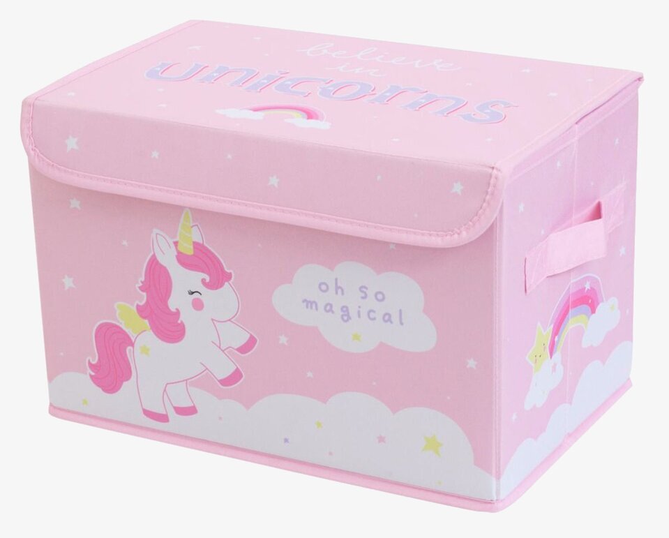 Pop-Up Box Unicorn från A Little Lovely Company, rosa låda