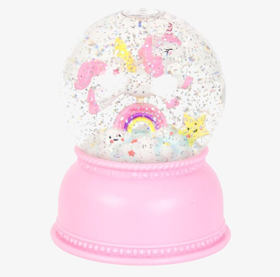 Snöglob Enhörning från A Little Lovely Company med glitter