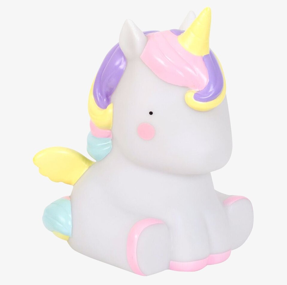 Lampa Enhörning LED från A Little Lovely Company i barnrum