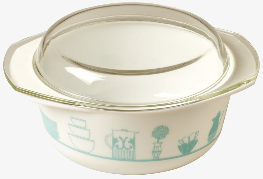Ugnsform Med Glaslock Mint från Rice med retrodekorationer