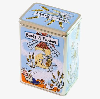 Bild av charmig plåtburk med franskinspirerad design