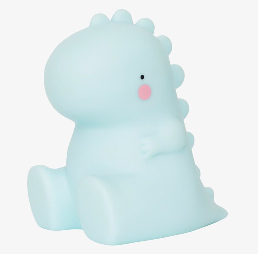 Lampa Little T-Rex från A Little Lovely Company i pastellblå