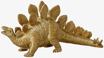 Dinosaurie från Rice: Guld Stegosaurus med detaljerad design