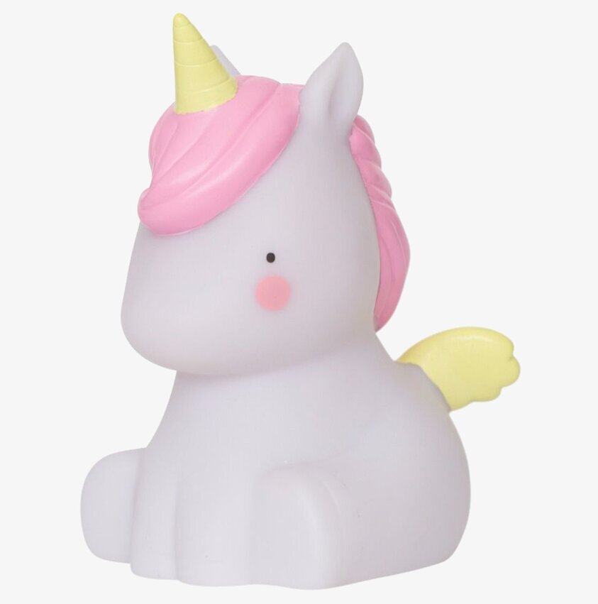 Lampa Unicorn av A Little Lovely Company med mjukt sken