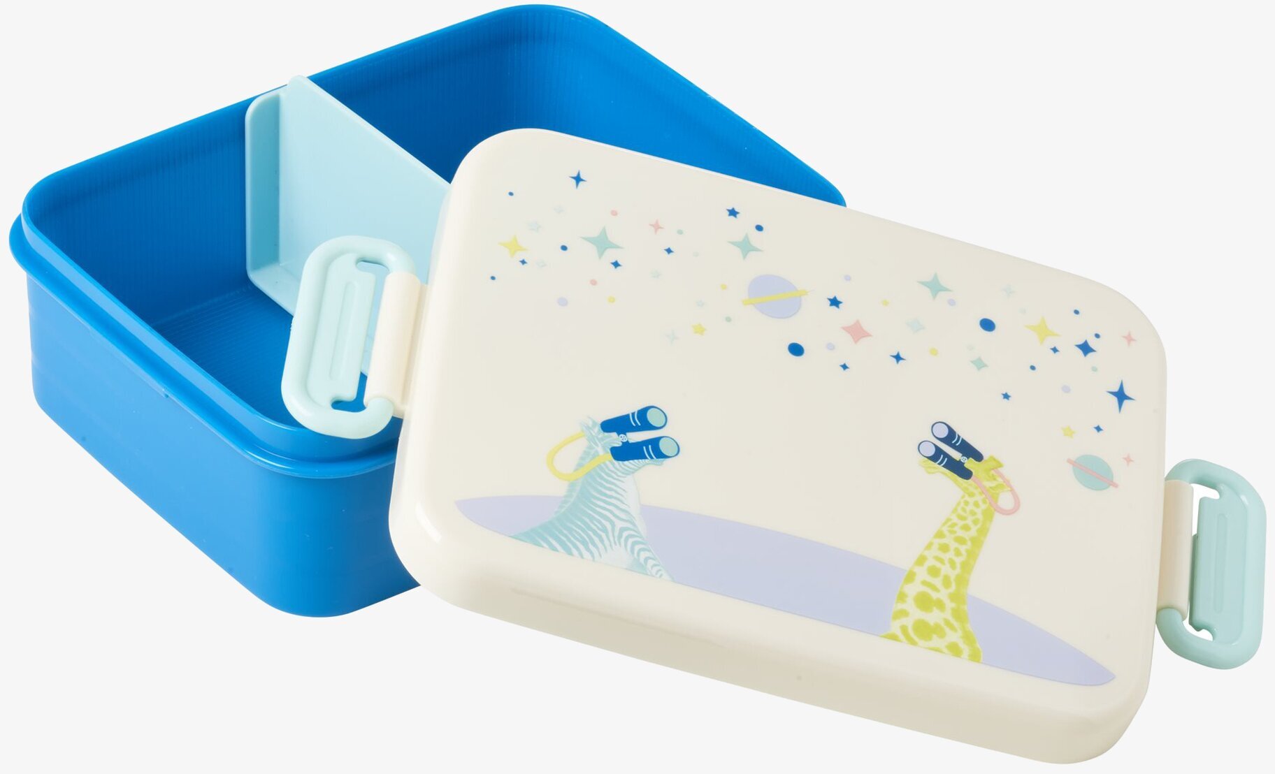 Lunchbox Divider & Universe Print L från Rice på vit bakgrund