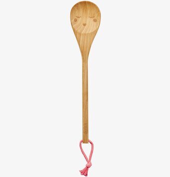 Träslev Cerise från Rice med ingraverat ansikte och snodd