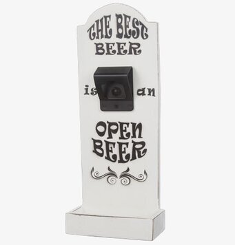 Kapsylöppnare från Different Design med text och uppsamlare