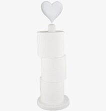 Pappershållare Toalett från Different Design med hjärtdetalj