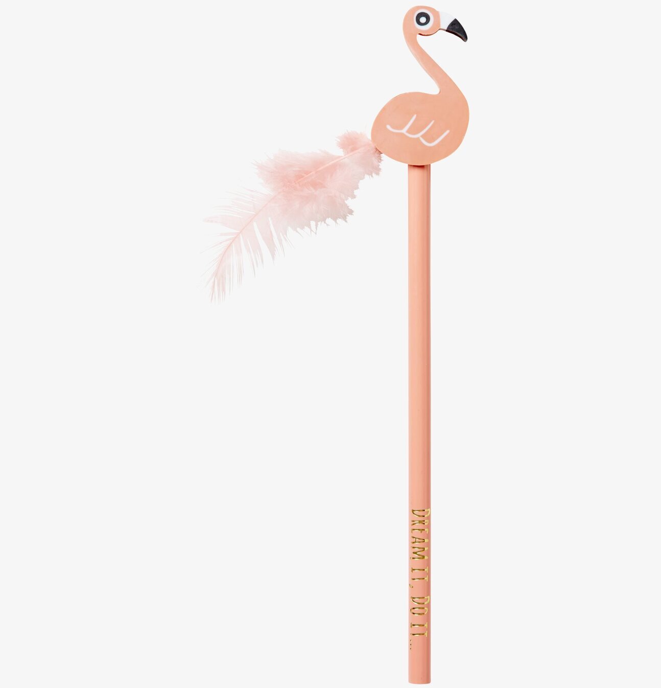 Flamingopenna Med Suddgummi från Rice med rosa flamingodesign