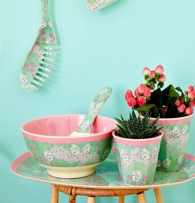 Salladssked - Today Is Fun från Rice i färgglatt mönster