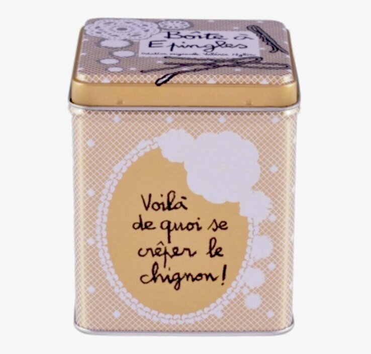 Plåtburk Hårspännen Guld från Derriére la porte