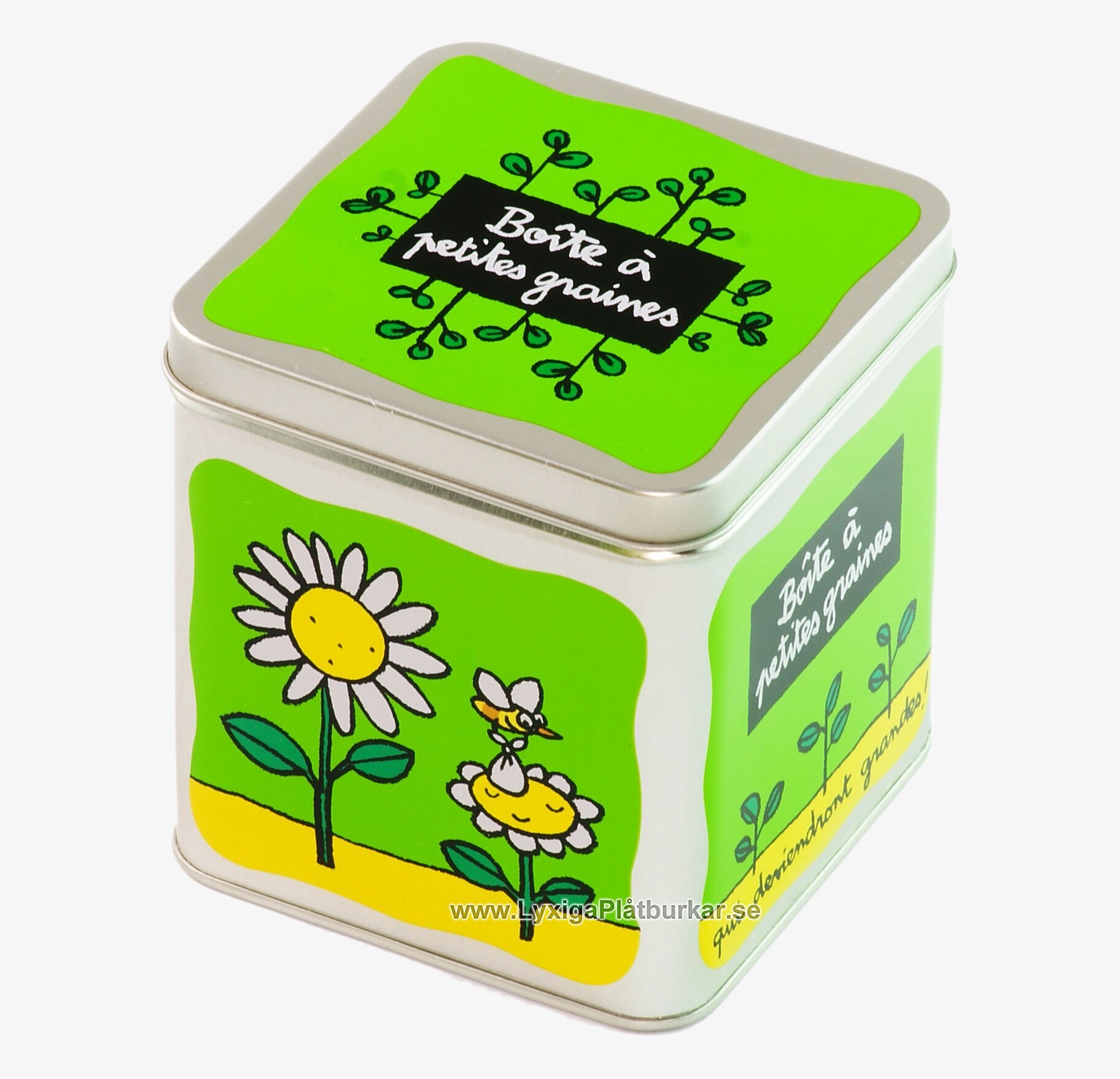 Trädgårdsset grön från Derriére la porte i plåtburk