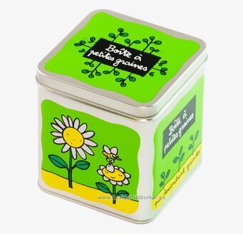 Trädgårdsset grön från Derriére la porte i plåtburk