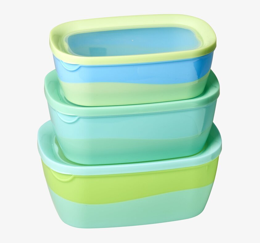 Matlåda Two Tone - Blå/Grön från Rice i tre storlekar