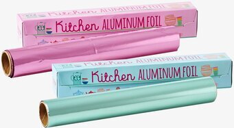 Aluminiumfolie Blå från Rice i färgglad papperskartong