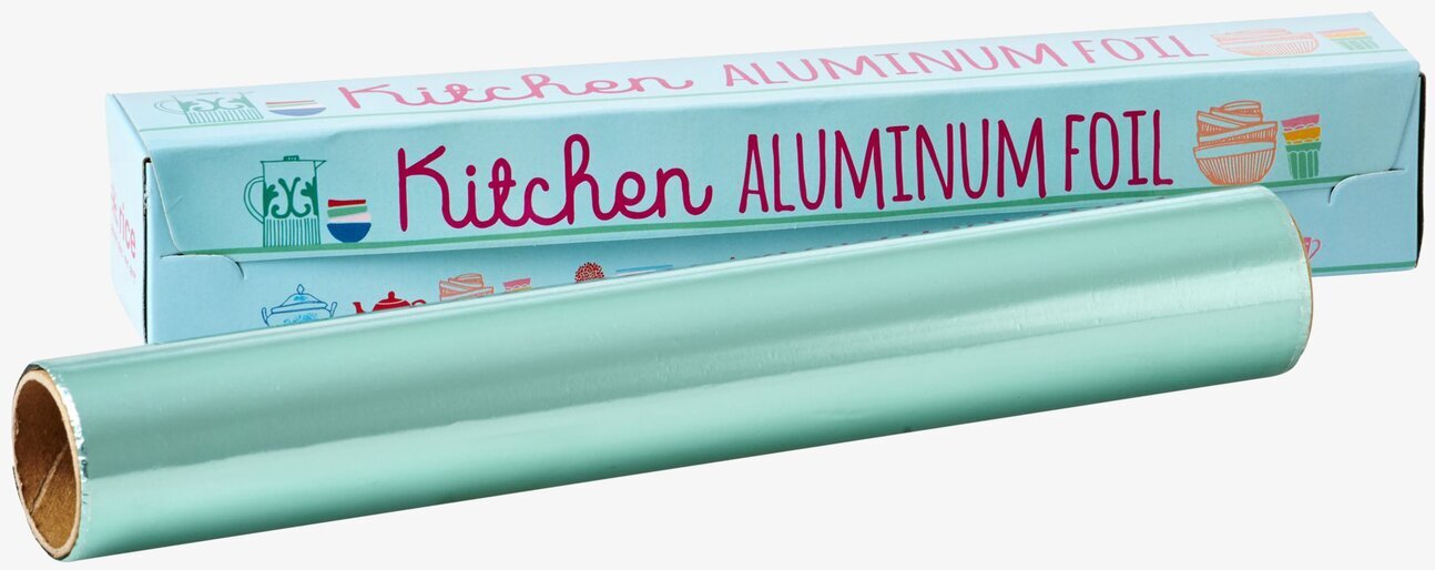 Aluminiumfolie Blå från Rice med ljusblå förpackning