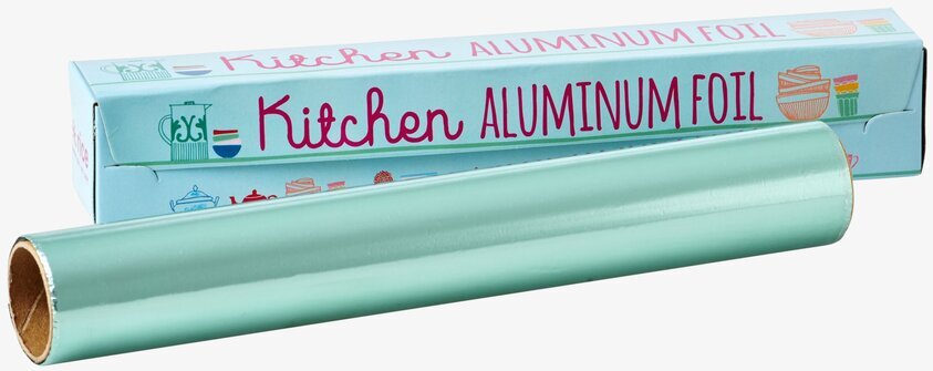 Aluminiumfolie Blå från Rice med ljusblå förpackning