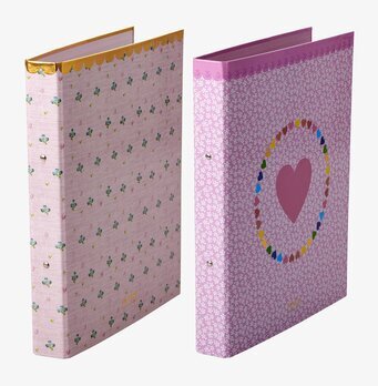 Pärm A4 Med 2 Ringar från Rice i två lekfulla designer