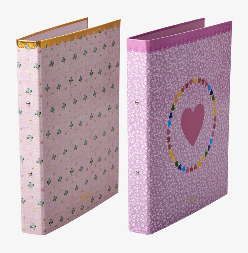 Pärm A4 Med 2 Ringar från Rice i två lekfulla designer