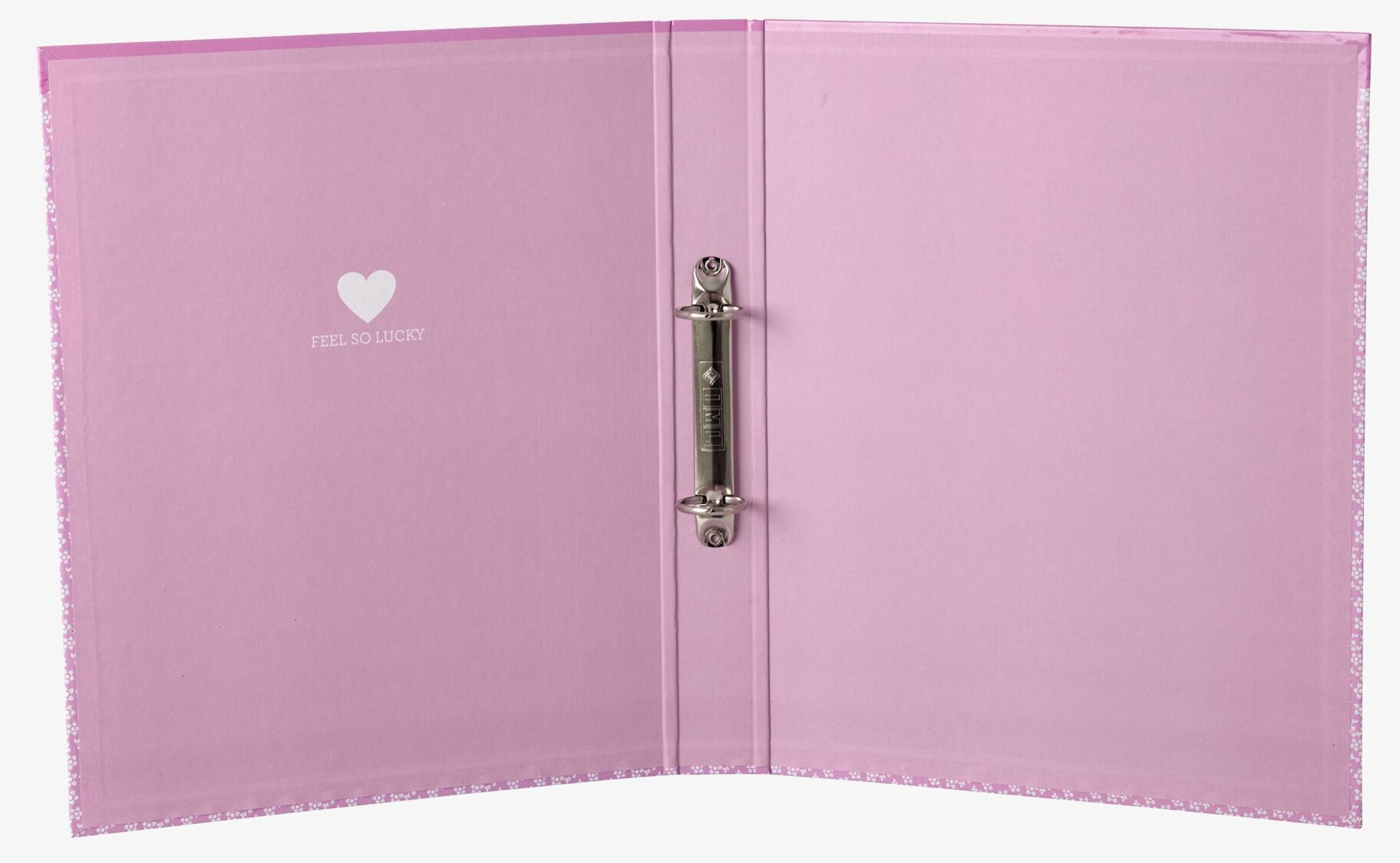 Pärm A4 Med 2 Ringar från Rice med rosa färg och blommor