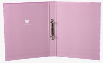 Pärm A4 Med 2 Ringar från Rice med rosa färg och blommor