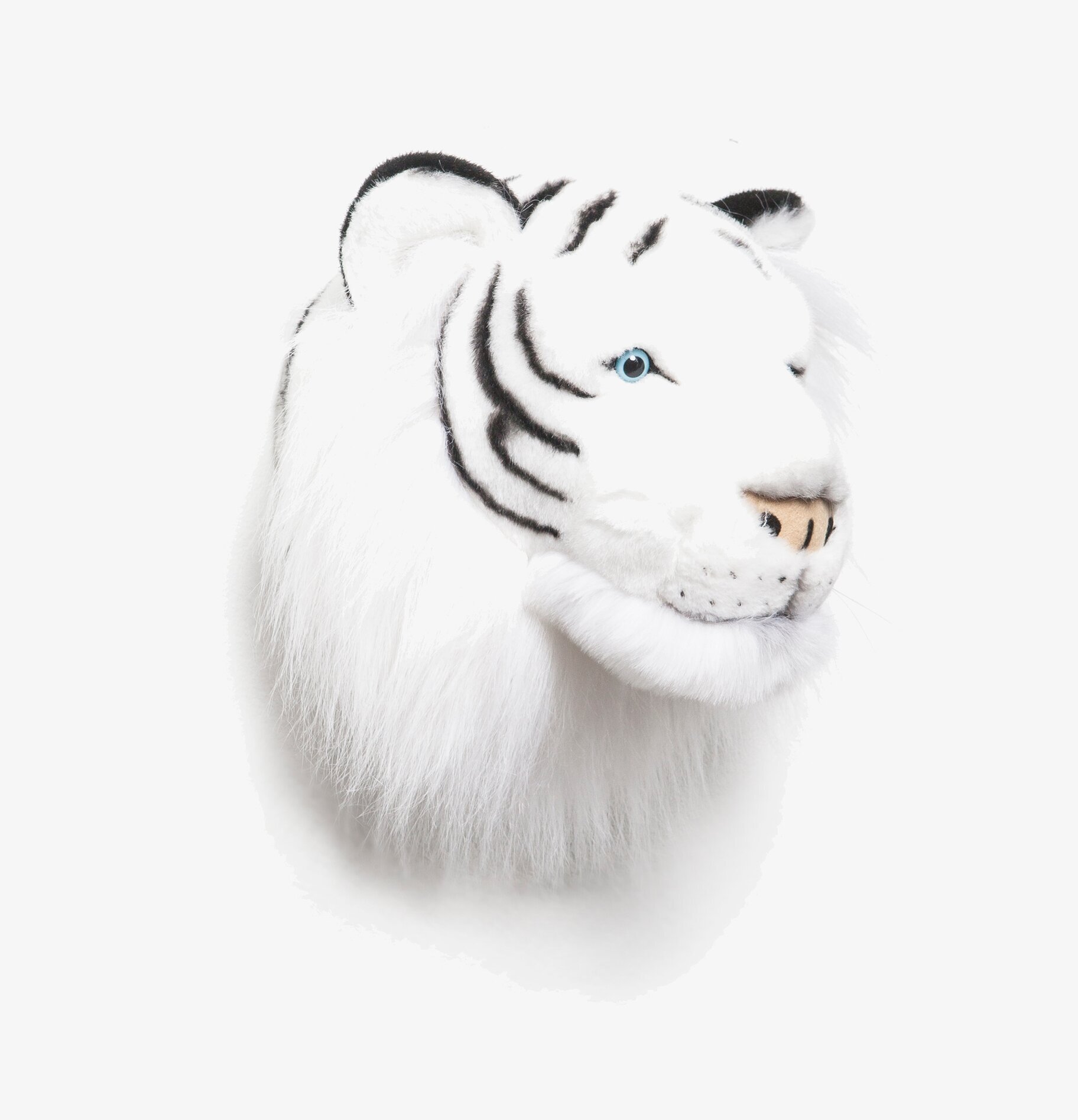 Djurhuvud Tiger från Brigbys i vita och svarta färger