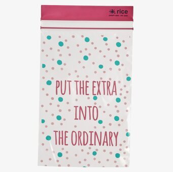 Plastpåsar Ziplock från Rice med lekfullt prickmönster