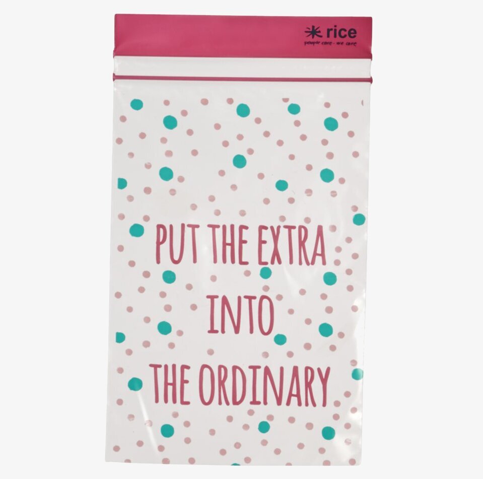 Plastpåsar Ziplock från Rice med lekfullt prickmönster