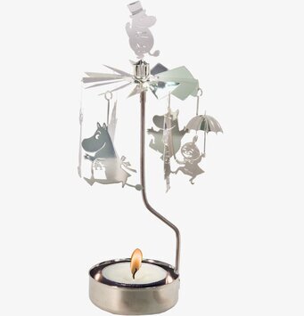 Bild av charmigt änglaspel med Muminfigurer