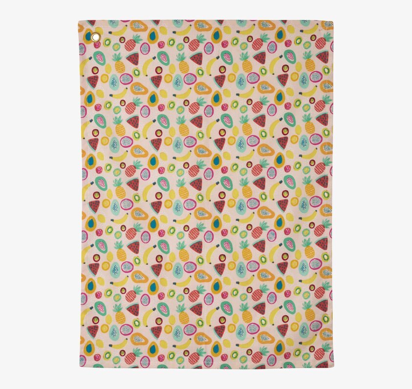 Kökshandduk Tutti Frutti från Rice med färgglada frukter